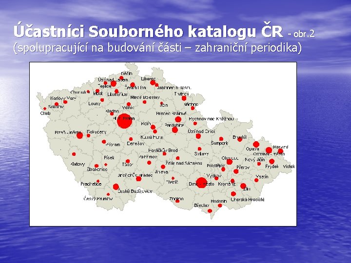 Účastníci Souborného katalogu ČR - obr. 2 (spolupracující na budování části – zahraniční periodika)