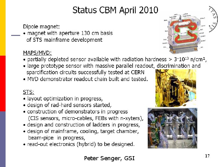 Peter Senger, GSI 17 