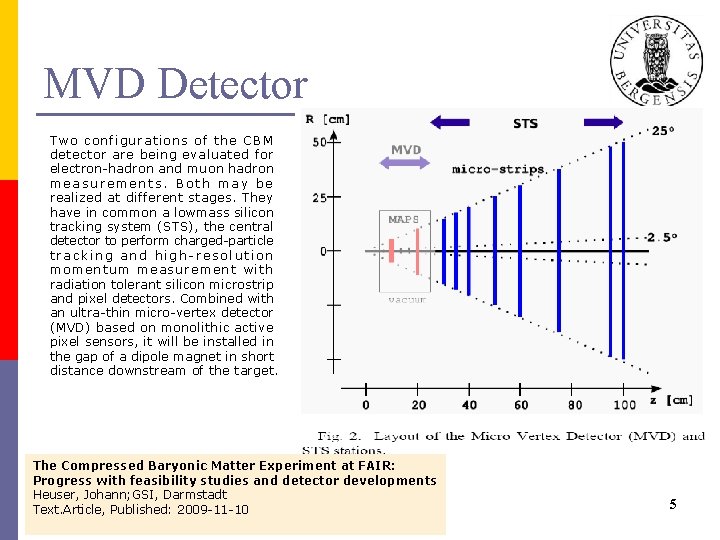 MVD Detector Two configurations of the CBM detector are being evaluated for electron-hadron and