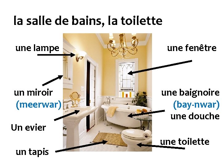 la salle de bains, la toilette une lampe une fenêtre un miroir (meerwar) une