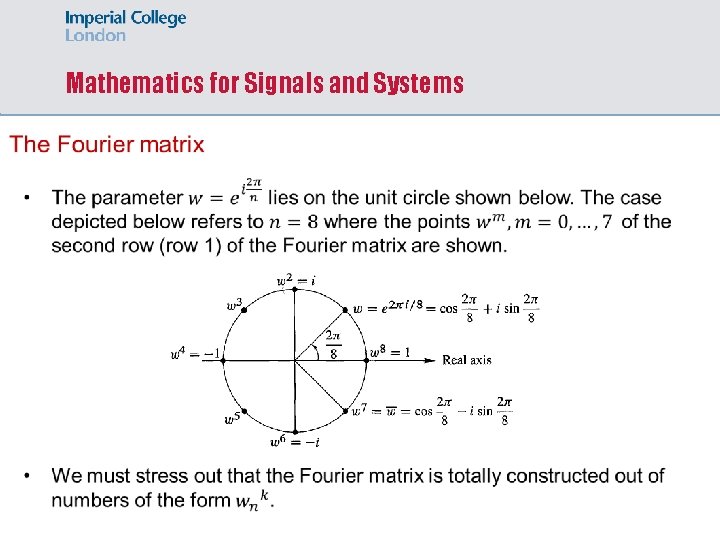 Mathematics for Signals and Systems 