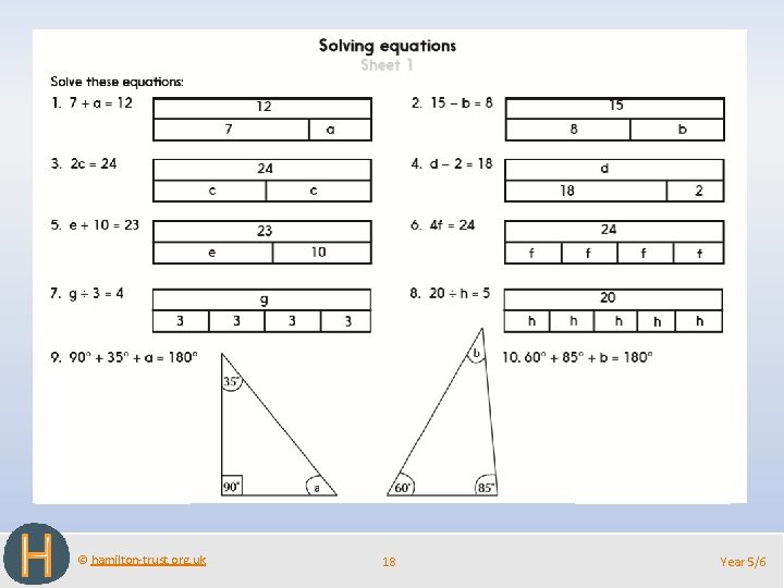 © hamilton-trust. org. uk 18 Year 5/6 