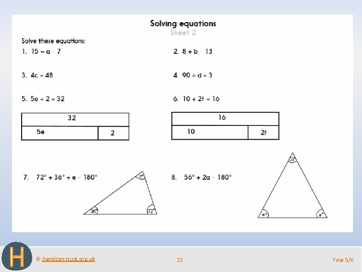 © hamilton-trust. org. uk 22 Year 5/6 