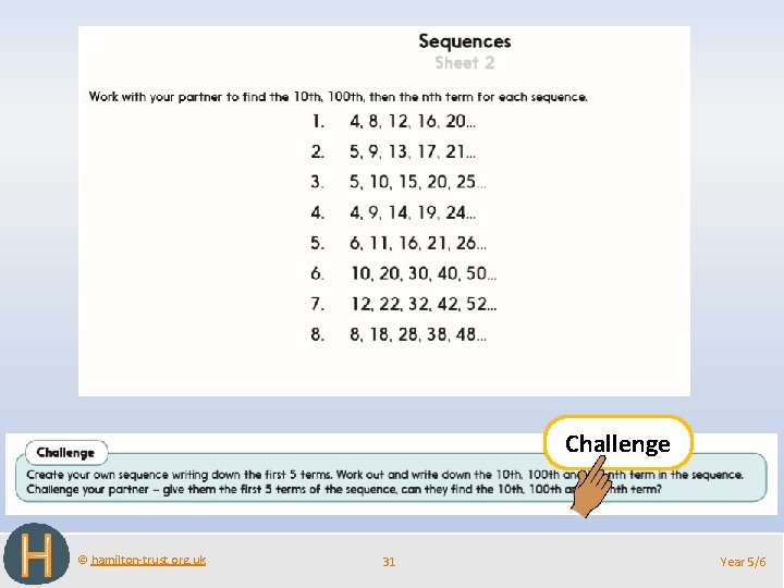 Challenge © hamilton-trust. org. uk 31 Year 5/6 