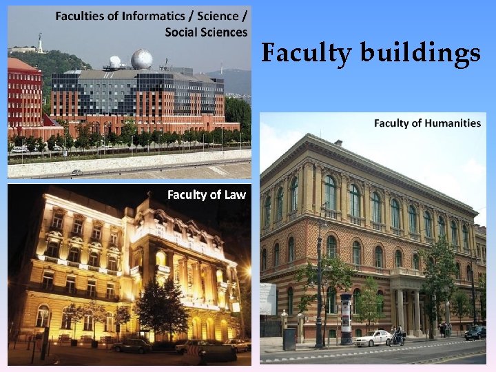 Faculty buildings 