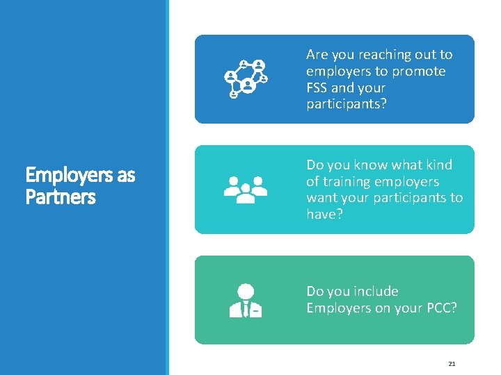 Are you reaching out to employers to promote FSS and your participants? Employers as
