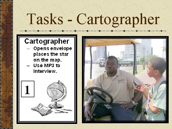 Tasks - Cartographer 