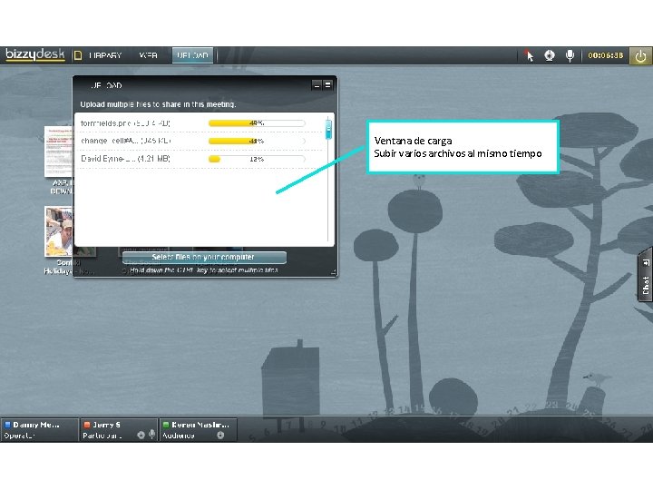 Ventana de carga Subir varios archivos al mismo tiempo 