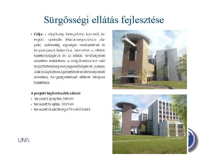 Sürgősségi ellátás fejlesztése 