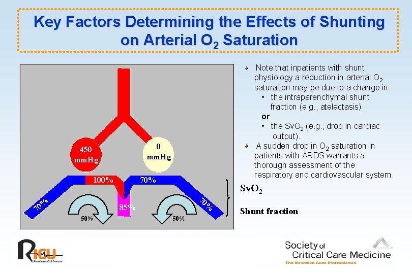 Key Factors Determining the Effects of Shunting on Arterial O 2 Saturation 0 mm.