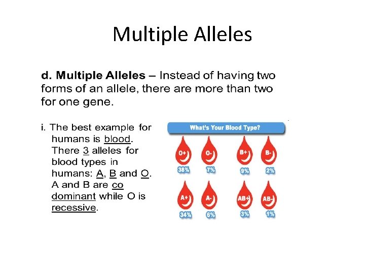 Multiple Alleles 