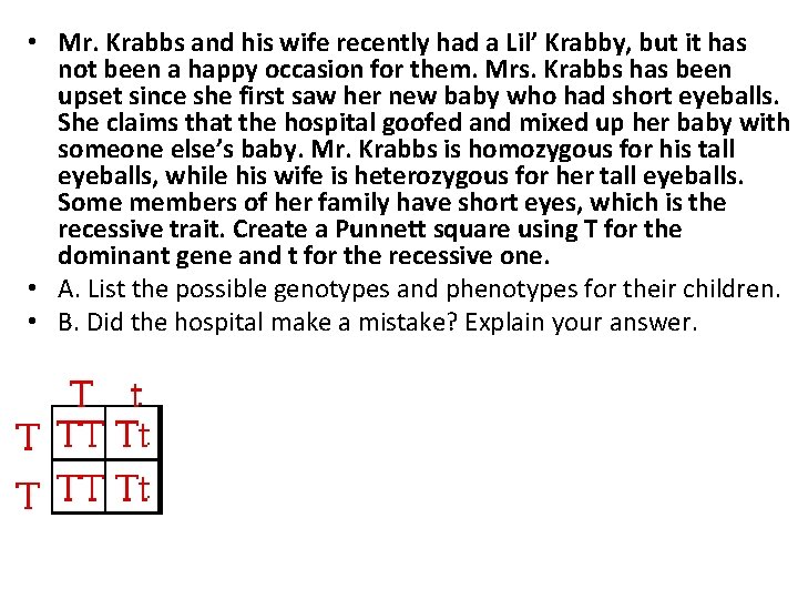  • Mr. Krabbs and his wife recently had a Lil’ Krabby, but it