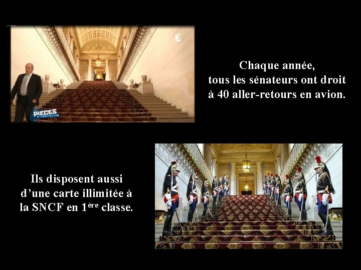 Chaque année, tous les sénateurs ont droit à 40 aller-retours en avion. Ils disposent