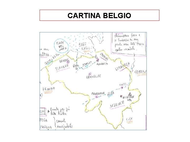 CARTINA BELGIO 