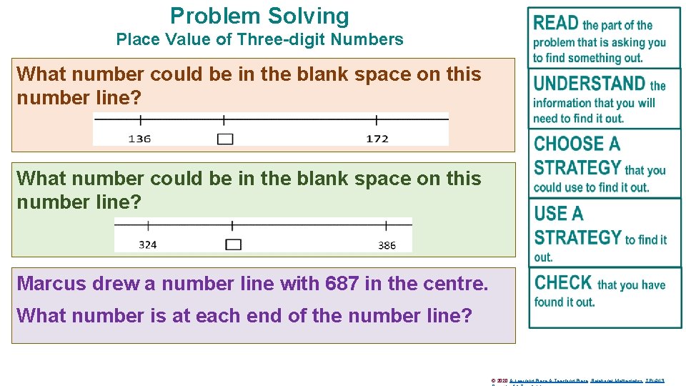 Problem Solving Place Value of Three-digit Numbers What number could be in the blank