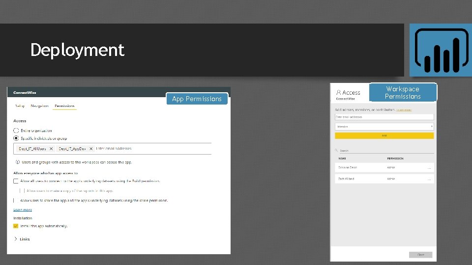Deployment App Permissions Workspace Permissions 