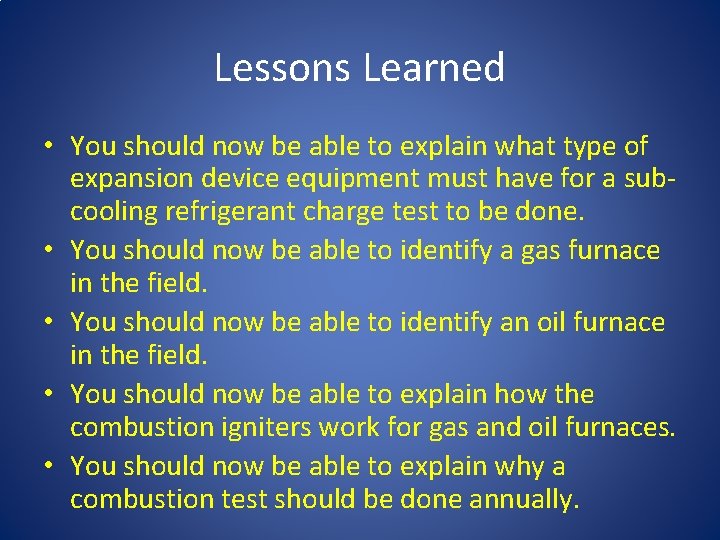 Lessons Learned • You should now be able to explain what type of expansion