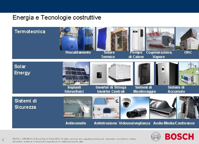 Energia e Tecnologie costruttive Termotecnica Riscaldamento Solare Termico Pompe Cogenerazione, di Calore Vapore ORC