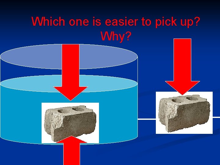 Which one is easier to pick up? Why? 