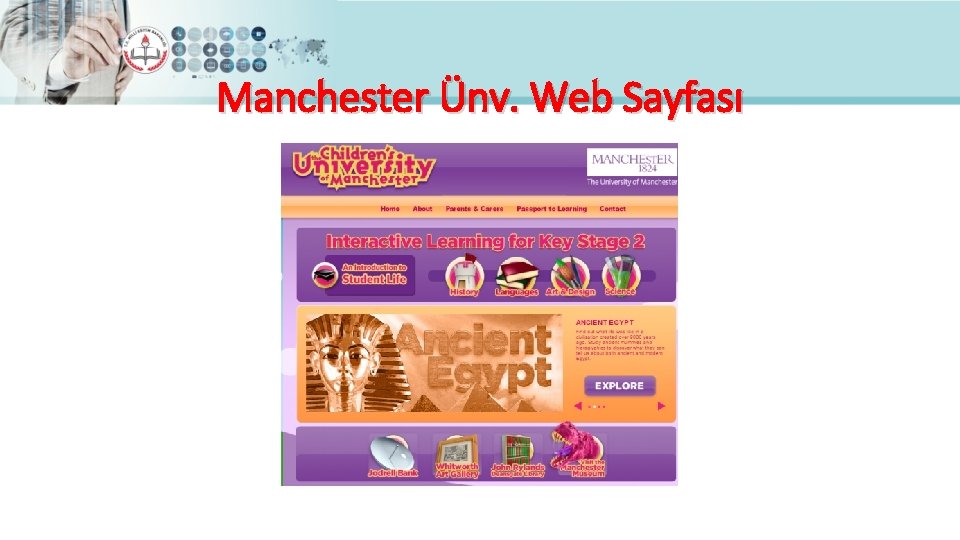 Manchester Ünv. Web Sayfası 