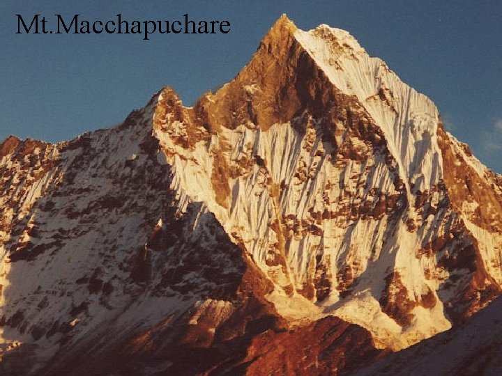 Mt. Macchapuchare 