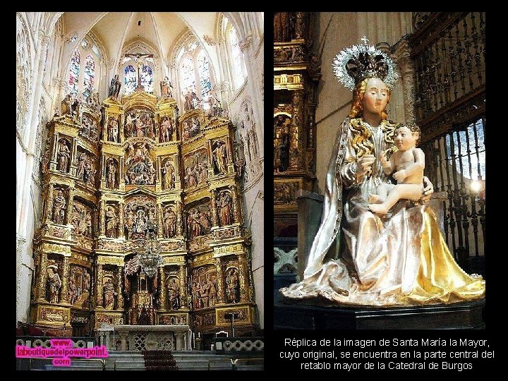 Réplica de la imagen de Santa María la Mayor, cuyo original, se encuentra en