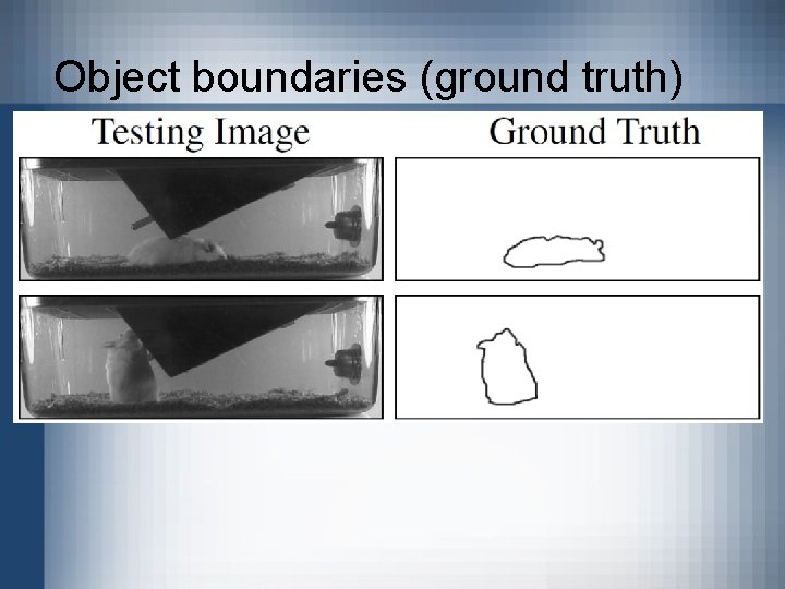 Object boundaries (ground truth) 