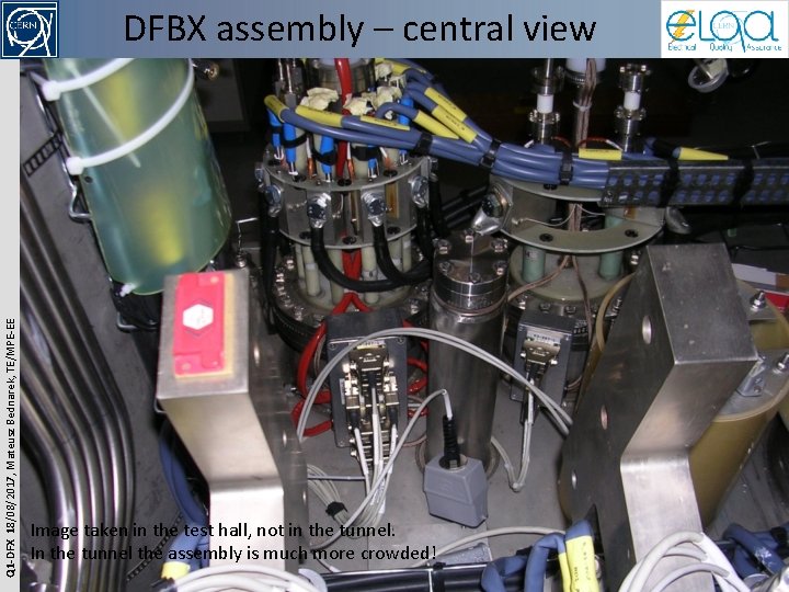 Q 1 -DFX 18/08/2017, Mateusz Bednarek, TE/MPE-EE DFBX assembly – central view Image taken
