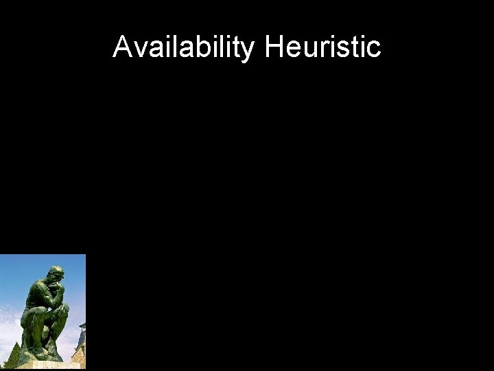 Availability Heuristic 