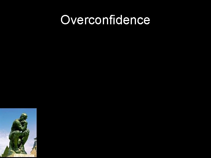 Overconfidence 