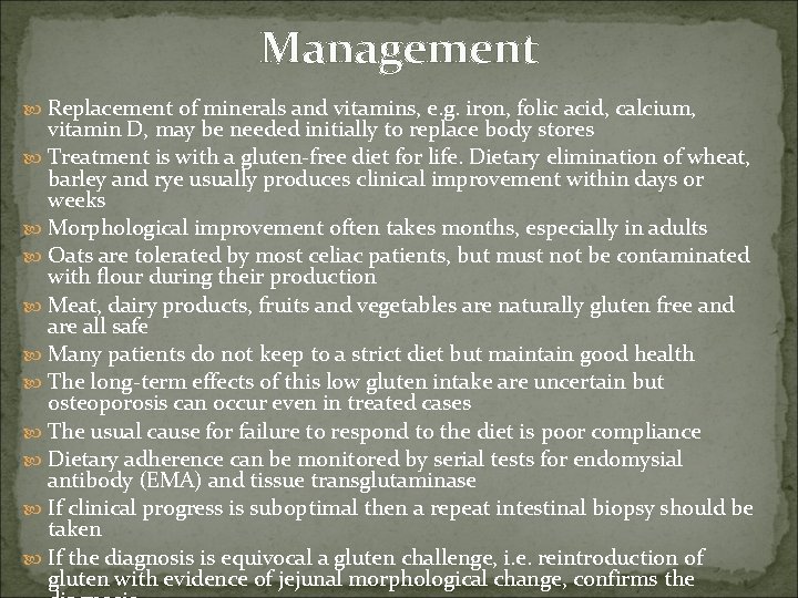 Management Replacement of minerals and vitamins, e. g. iron, folic acid, calcium, vitamin D,