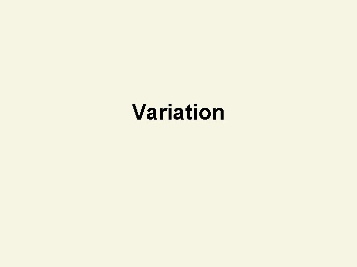 Variation 