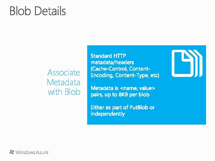 Associate Metadata with Blob 