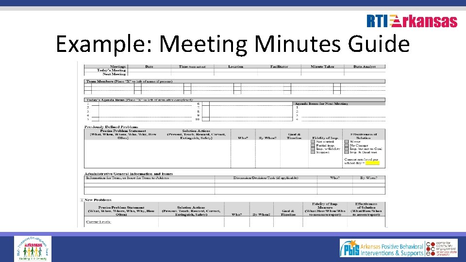 Example: Meeting Minutes Guide 