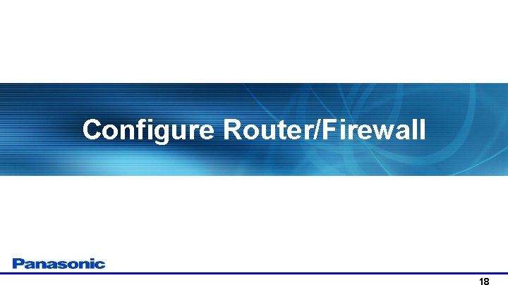 Configure Router/Firewall 