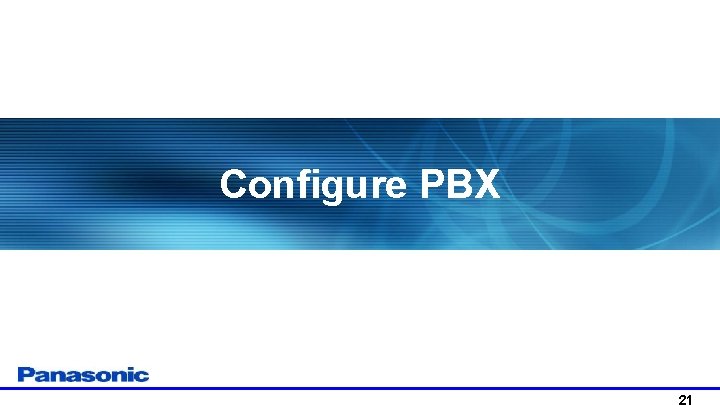 Configure PBX 