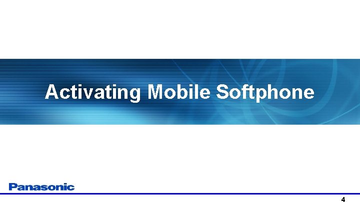 Activating Mobile Softphone 