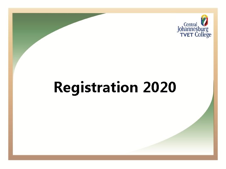 Registration 2020 