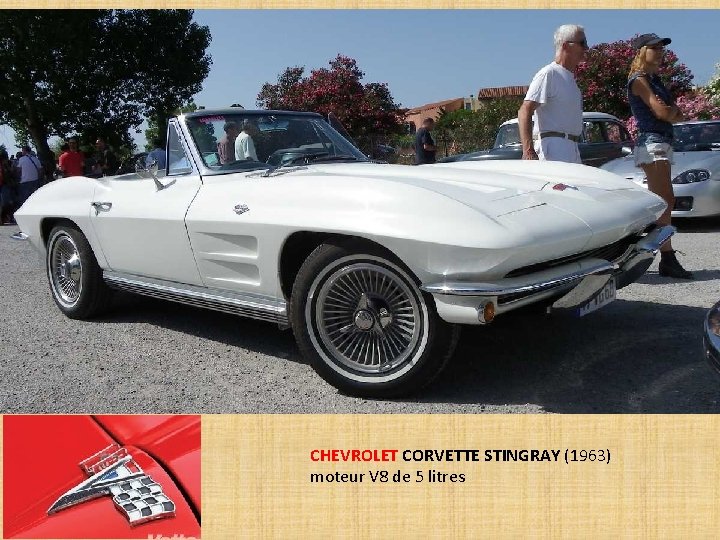 CHEVROLET CORVETTE STINGRAY (1963) moteur V 8 de 5 litres 