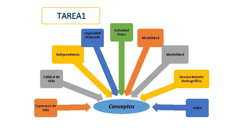 TAREA 1 Capacidad Atenuada Actividad Física Independencia Mortalidad Calidad de Vida Esperanza de vida