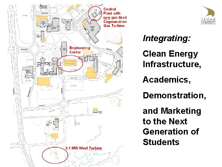 Integrating: Clean Energy Infrastructure, Academics, Demonstration, and Marketing to the Next Generation of Students