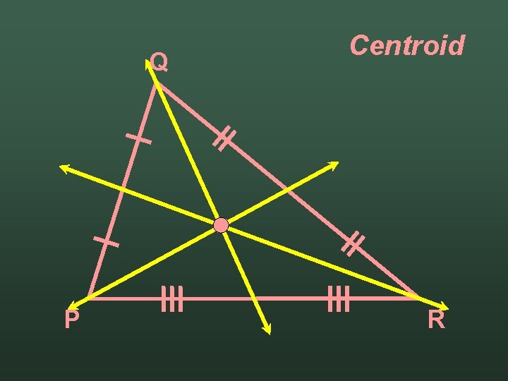 Q P Centroid R 