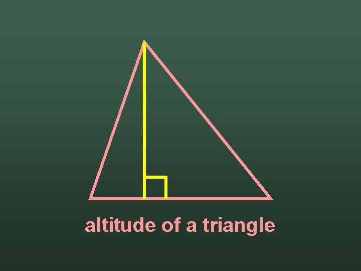 altitude of a triangle 