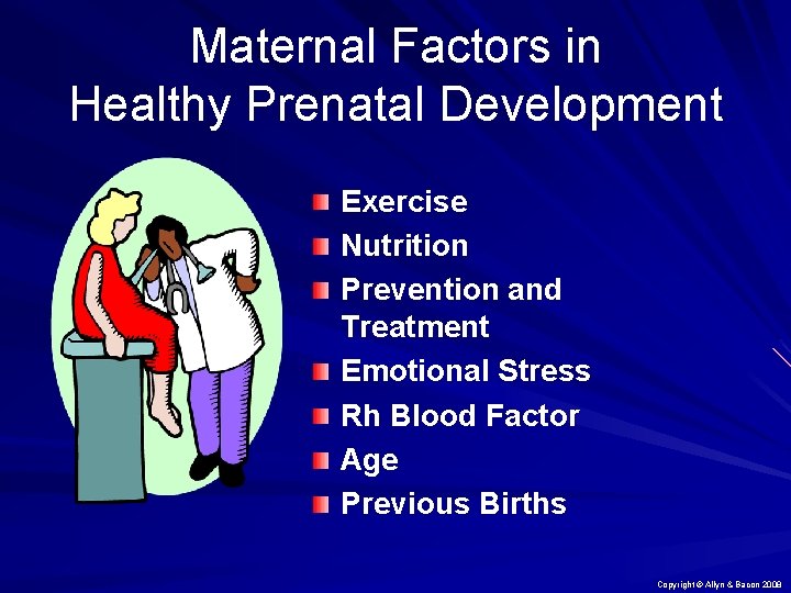 Maternal Factors in Healthy Prenatal Development Exercise Nutrition Prevention and Treatment Emotional Stress Rh