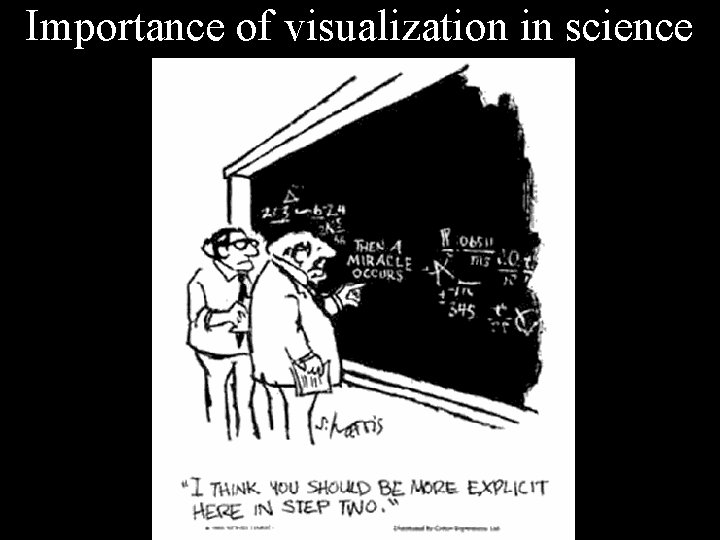 Importance of visualization in science 