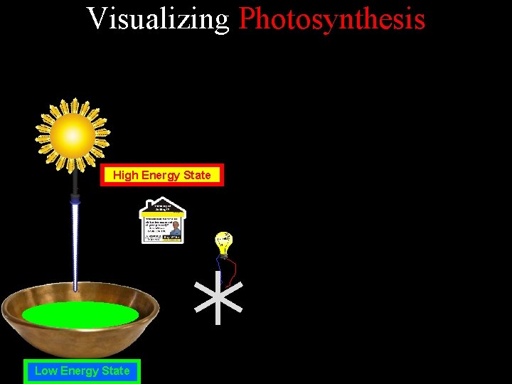 Visualizing Photosynthesis High Energy State Low Energy State 