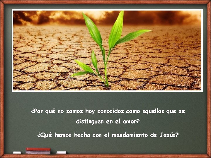 ¿Por qué no somos hoy conocidos como aquellos que se distinguen en el amor?