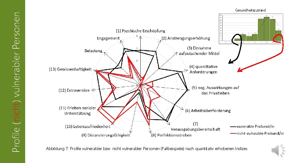 Profile (nicht) vulnerabler Personen Gesundheitszustand Abbildung 7: Profile vulnerabler bzw. nicht vulnerabler Personen (Fallbeispiele)