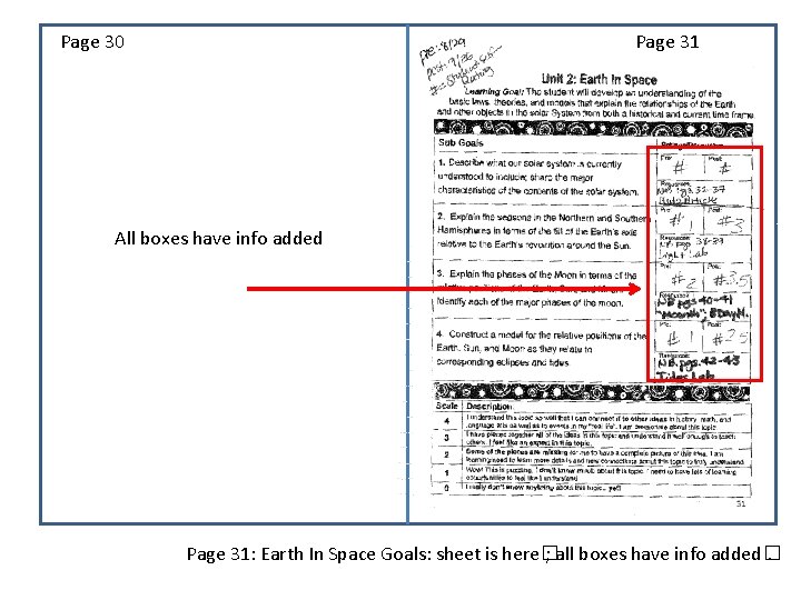 Page 30 Page 31 All boxes have info added Page 31: Earth In Space Page 30 Page 31 All boxes have info added Page 31: Earth In Space