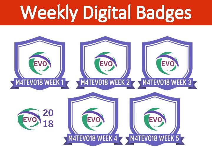 Weekly Digital Badges 